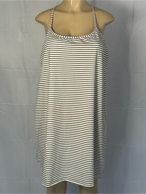 Athletic Works Black and White Striped Dress